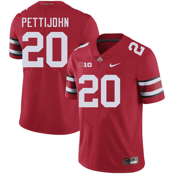 #20 Riley Pettijohn Ohio State Buckeyes Jersey College Football Uniforms-Red #20 Riley Pettijohn Ohio State Buckeyes Jersey College Football Uniforms-Red